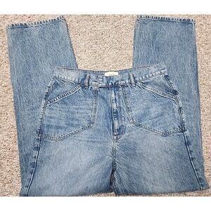 Triarchy 32 Ms. Keaton Farmstand Baggy Jeans Blue Recycled  Organic Cotton 32x33